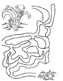 PeeWee Pipes Coloring Page Maze